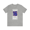 Trocheck 16 New York Hockey Royal Blue Vertical Design Unisex T-Shirt