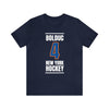 Bolduc 4 New York Hockey Blue Vertical Design Unisex T-Shirt