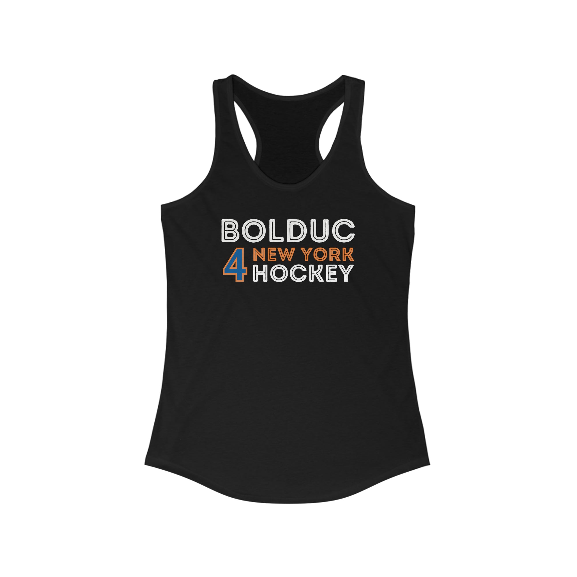 Bolduc 4 New York Hockey Grafitti Wall Design Women's Ideal Racerback Tank Top