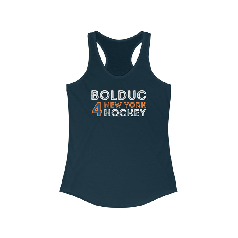 Bolduc 4 New York Hockey Grafitti Wall Design Women's Ideal Racerback Tank Top