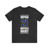 Okposo 21 Buffalo Hockey Royal Blue Vertical Design Unisex T-Shirt