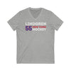 Lindgren 55 New York Hockey Grafitti Wall Design Unisex V-Neck Tee