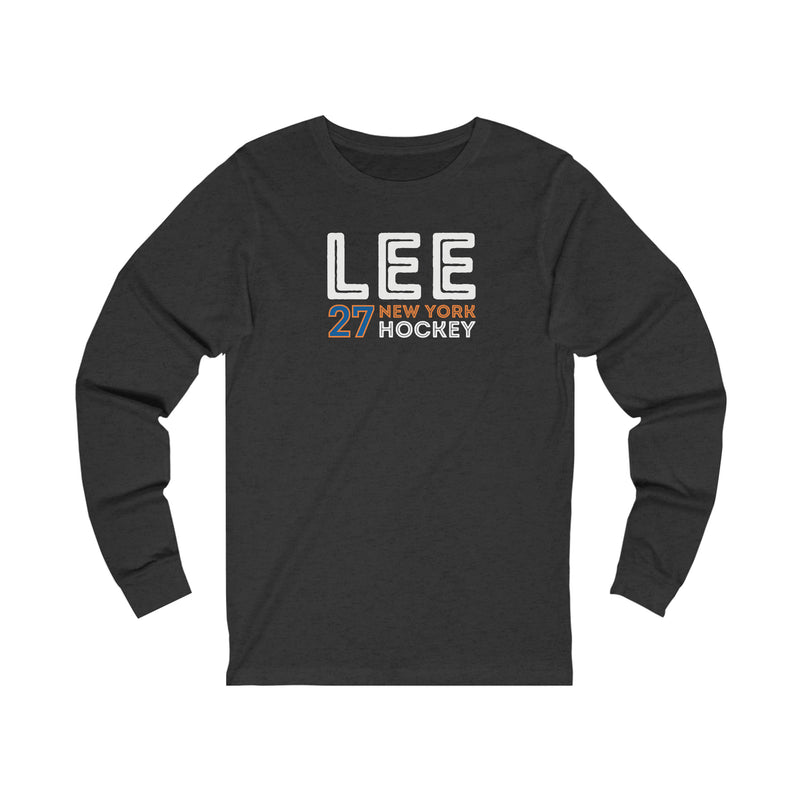 Lee 27 New York Hockey Grafitti Wall Design Unisex Jersey Long Sleeve Shirt