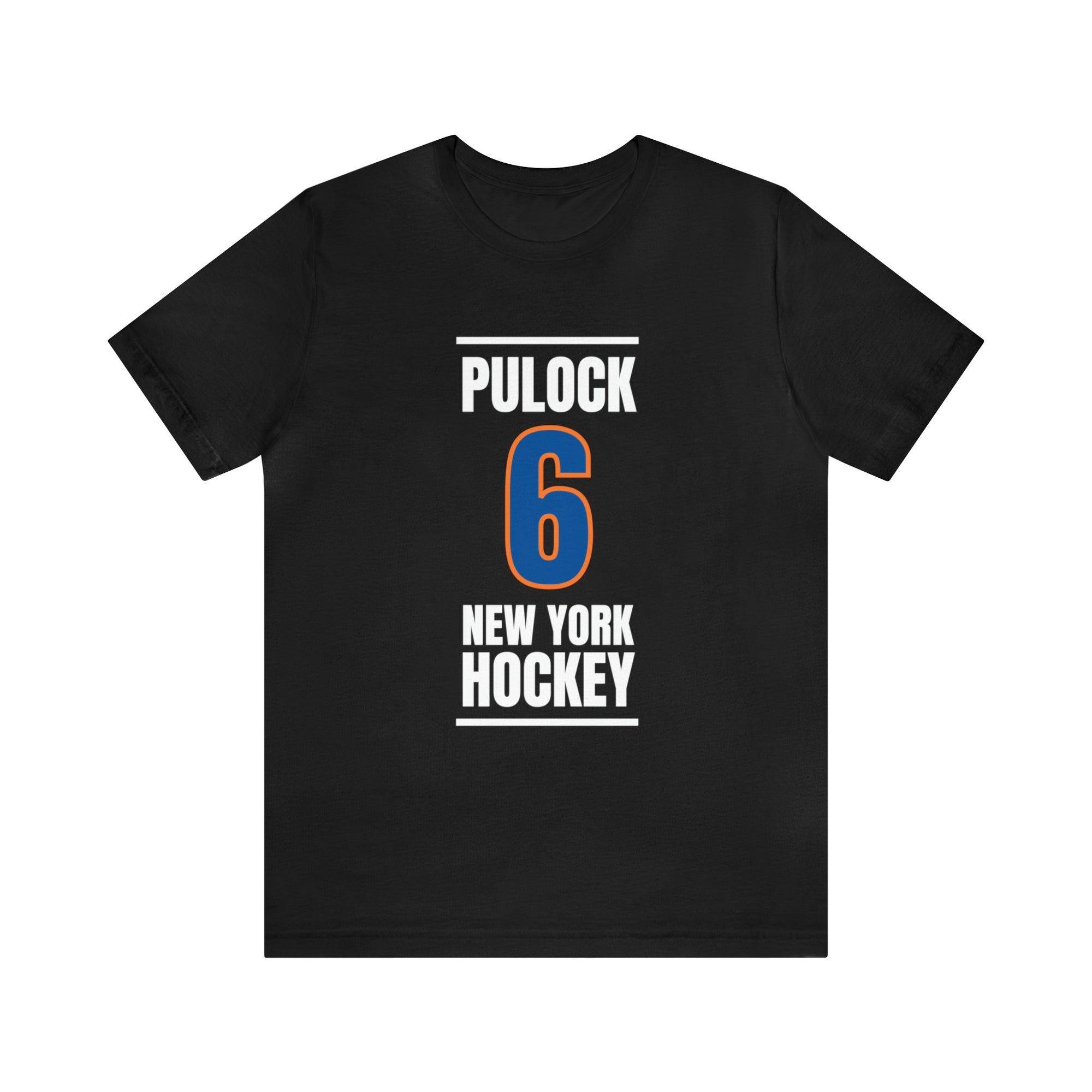 Pulock 6 New York Hockey Blue Vertical Design Unisex T-Shirt