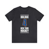 Bolduc 4 New York Hockey Blue Vertical Design Unisex T-Shirt