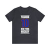 Panarin 10 New York Hockey Royal Blue Vertical Design Unisex T-Shirt