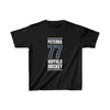 Peterka 77 Buffalo Hockey Royal Blue Vertical Design Kids Tee