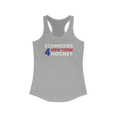 Schneider 4 New York Hockey Grafitti Wall Design Women's Ideal Racerback Tank Top