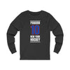 Panarin 10 New York Hockey Royal Blue Vertical Design Unisex Jersey Long Sleeve Shirt