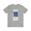 Engvall 18 New York Hockey Blue Vertical Design Unisex T-Shirt