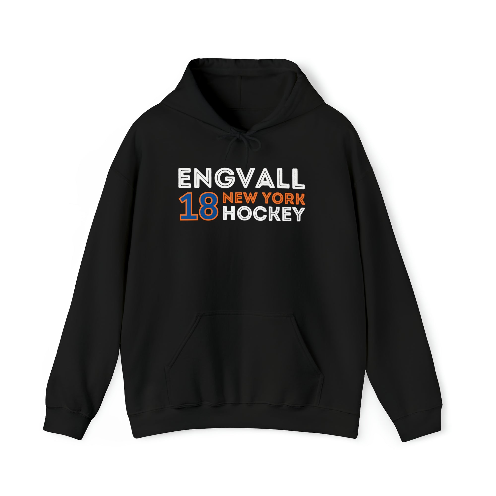Engvall 18 New York Hockey Grafitti Wall Design Unisex Hooded Sweatshirt