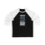 Samuelsson 23 Buffalo Hockey Royal Blue Vertical Design Unisex Tri-Blend 3/4 Sleeve Raglan Baseball Shirt