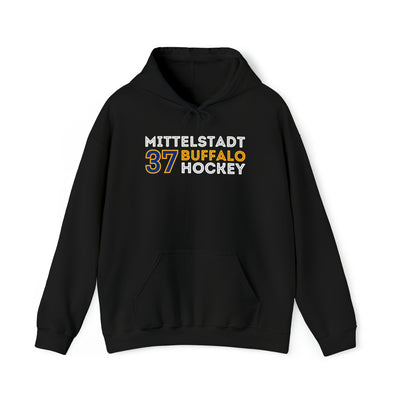 Mittelstadt 37 Buffalo Hockey Grafitti Wall Design Unisex Hooded Sweatshirt