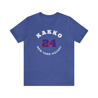 Kakko 24 New York Hockey Number Arch Design Unisex T-Shirt