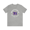 Shesterkin 31 New York Hockey Number Arch Design Unisex T-Shirt