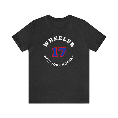 Wheeler 17 New York Hockey Number Arch Design Unisex T-Shirt