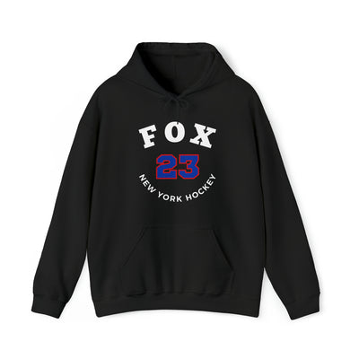 Fox 23 New York Hockey Number Arch Design Unisex Hooded Sweatshirt