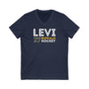 Levi 27 Buffalo Hockey Grafitti Wall Design Unisex V-Neck Tee