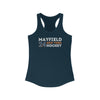 Mayfield 24 New York Hockey Grafitti Wall Design Women's Ideal Racerback Tank Top