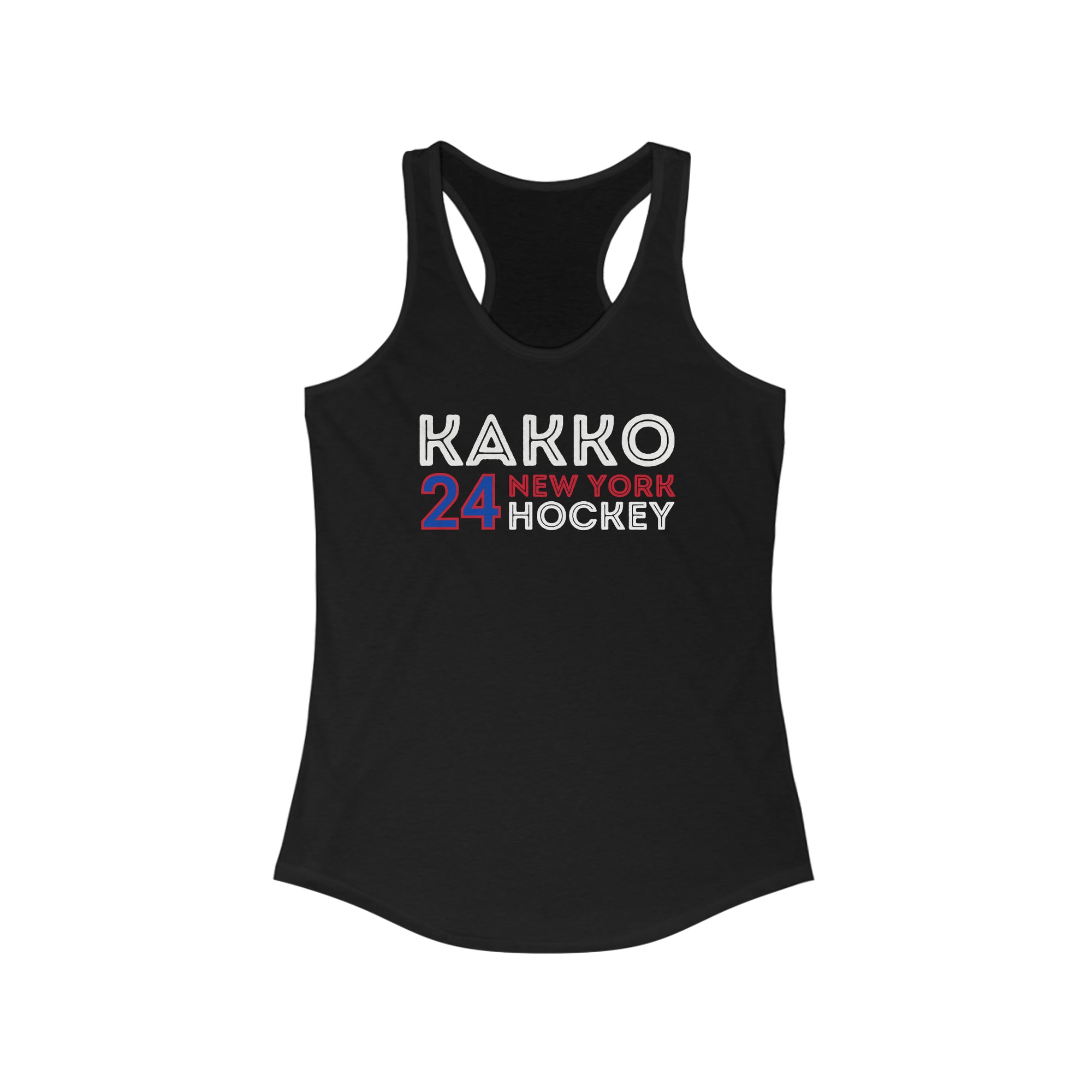 Kakko 24 New York Hockey Grafitti Wall Design Women's Ideal Racerback Tank Top