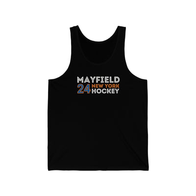 Mayfield 24 New York Hockey Grafitti Wall Design Unisex Jersey Tank Top