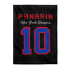 Panarin 10 New York Rangers Velveteen Plush Blanket