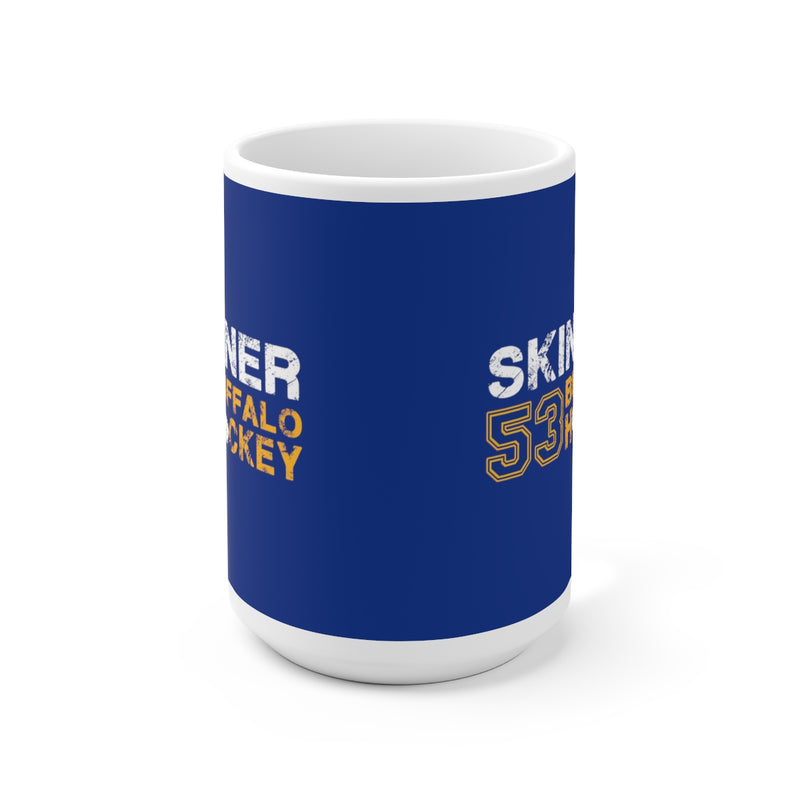 Skinner 53 Buffalo Hockey Ceramic Coffee Mug In Royal Blue, 15oz