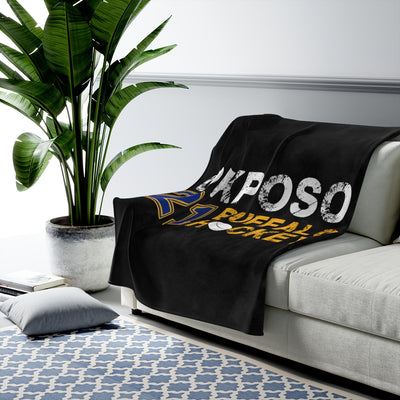 Okposo 21 Buffalo Hockey Velveteen Plush Blanket