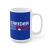 Kreider 20 New York Hockey Ceramic Coffee Mug In Blue, 15oz