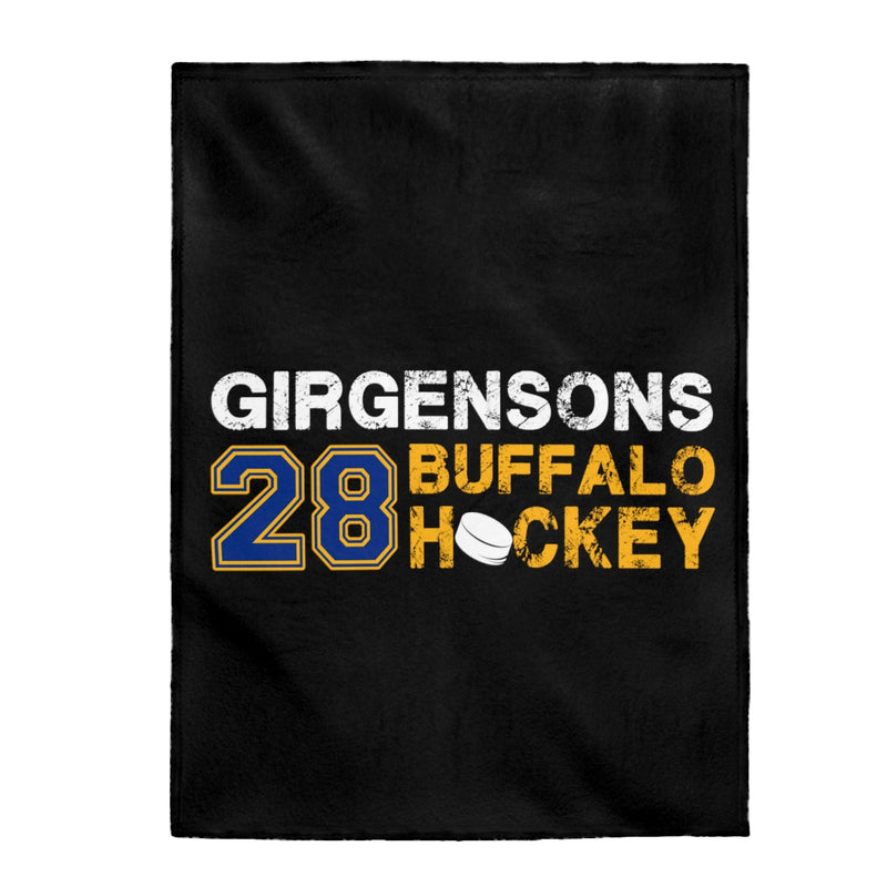 Girgensons 28 Buffalo Hockey Velveteen Plush Blanket