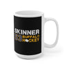 Skinner 53 Buffalo Hockey Ceramic Coffee Mug In Black, 15oz