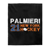 Palmieri 21 New York Hockey Velveteen Plush Blanket