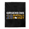 Girgensons 28 Buffalo Hockey Velveteen Plush Blanket