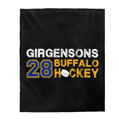 Girgensons 28 Buffalo Hockey Velveteen Plush Blanket