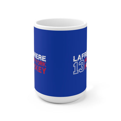 Lafreniere 13 New York Hockey Ceramic Coffee Mug In Blue, 15oz