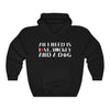 "All I Need Is Love, Hockey And A Dog" Unisex Hooded Sweatshirt