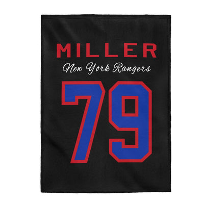 Miller 79 New York Rangers Velveteen Plush Blanket