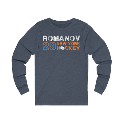 Romanov 28 New York Hockey Unisex Jersey Long Sleeve Shirt