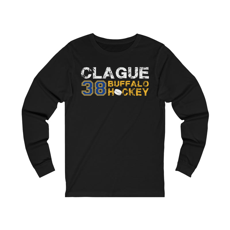 Clague 38 Buffalo Hockey Unisex Jersey Long Sleeve Shirt