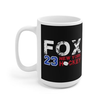 Fox 23 New York Hockey Ceramic Coffee Mug In Black, 15oz