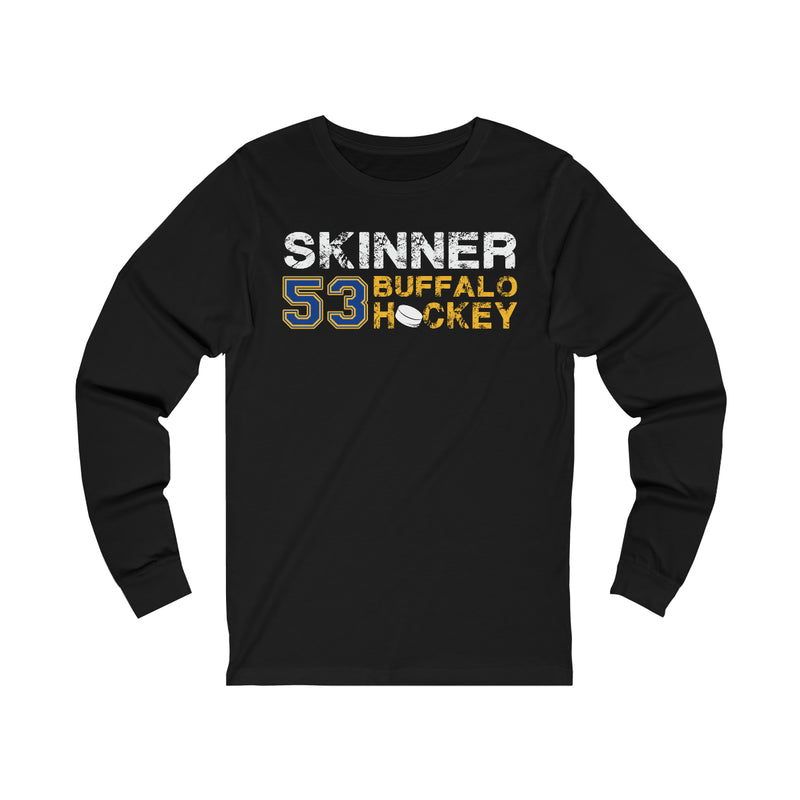 Skinner 53 Buffalo Hockey Unisex Jersey Long Sleeve Shirt