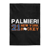 Palmieri 21 New York Hockey Velveteen Plush Blanket