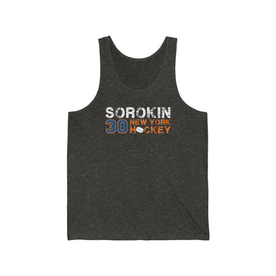 Sorokin 30 New York Hockey Unisex Jersey Tank Top