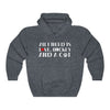 "All I Need Is Love, Hockey And A Cat" Unisex Hooded Sweatshirt