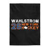 Wahlstrom 26 New York Hockey Velveteen Plush Blanket