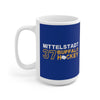 Mittelstadt 37 Buffalo Hockey Ceramic Coffee Mug In Royal Blue, 15oz