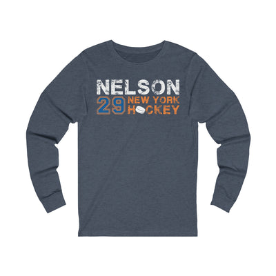 Nelson 29 New York Hockey Unisex Jersey Long Sleeve Shirt