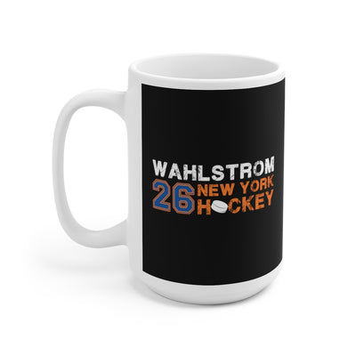Wahlstrom 26 New York Hockey Ceramic Coffee Mug In Black, 15oz