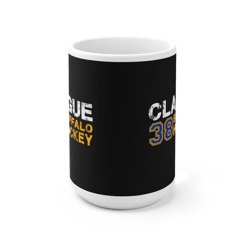 Clague 38 Buffalo Hockey Ceramic Coffee Mug In Black, 15oz