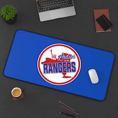 Ladies Of The Rangers Desk Mat In Blue